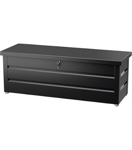 Amazon.co.jp: [山善] ガーデンマスター ベンチストッカー スチール製